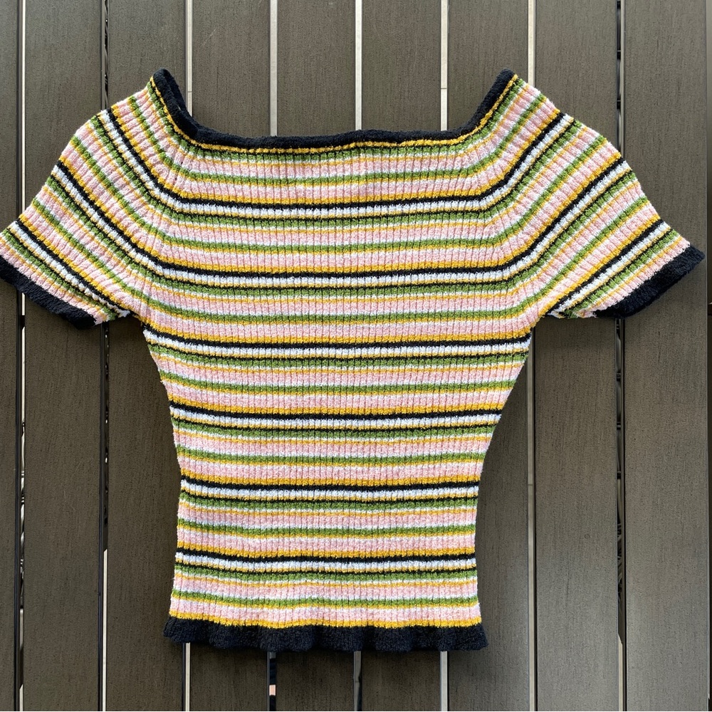 Rouje Multicolor Striped Knit Top